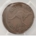 AUSTRALIA 1946 . HALF 1/2  PENNY . ERROR . MIS-STRIKE
